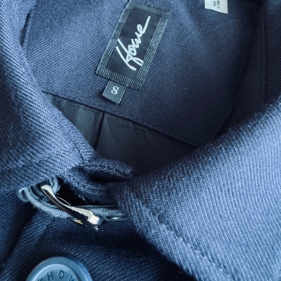 HOWE Navy Blue Minimalist Blazer - Utilitarian Vibe Buckle Detail - Men’s Small - Picture 9 of 11